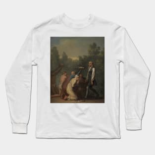 Niels Klim Receives the Homage of the Quamites by Nicolai Abildgaard Long Sleeve T-Shirt